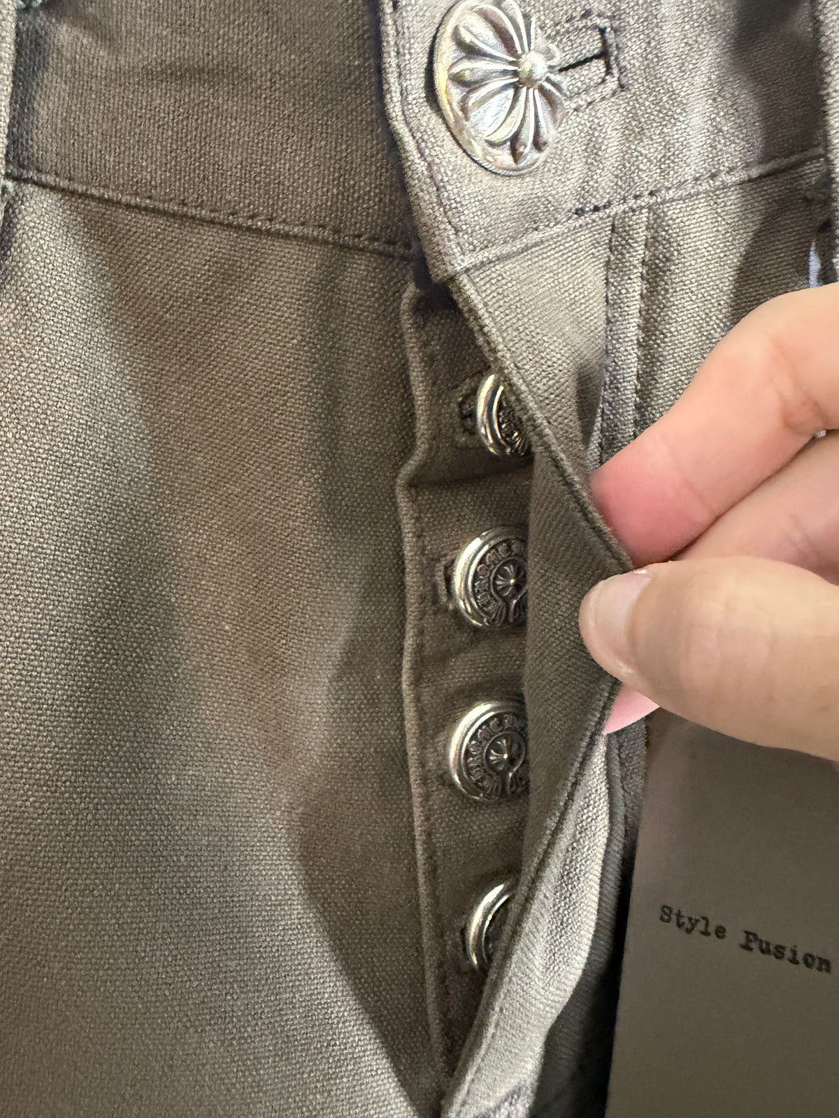 Chrome Hearts Cross Patch Carpenter Pants