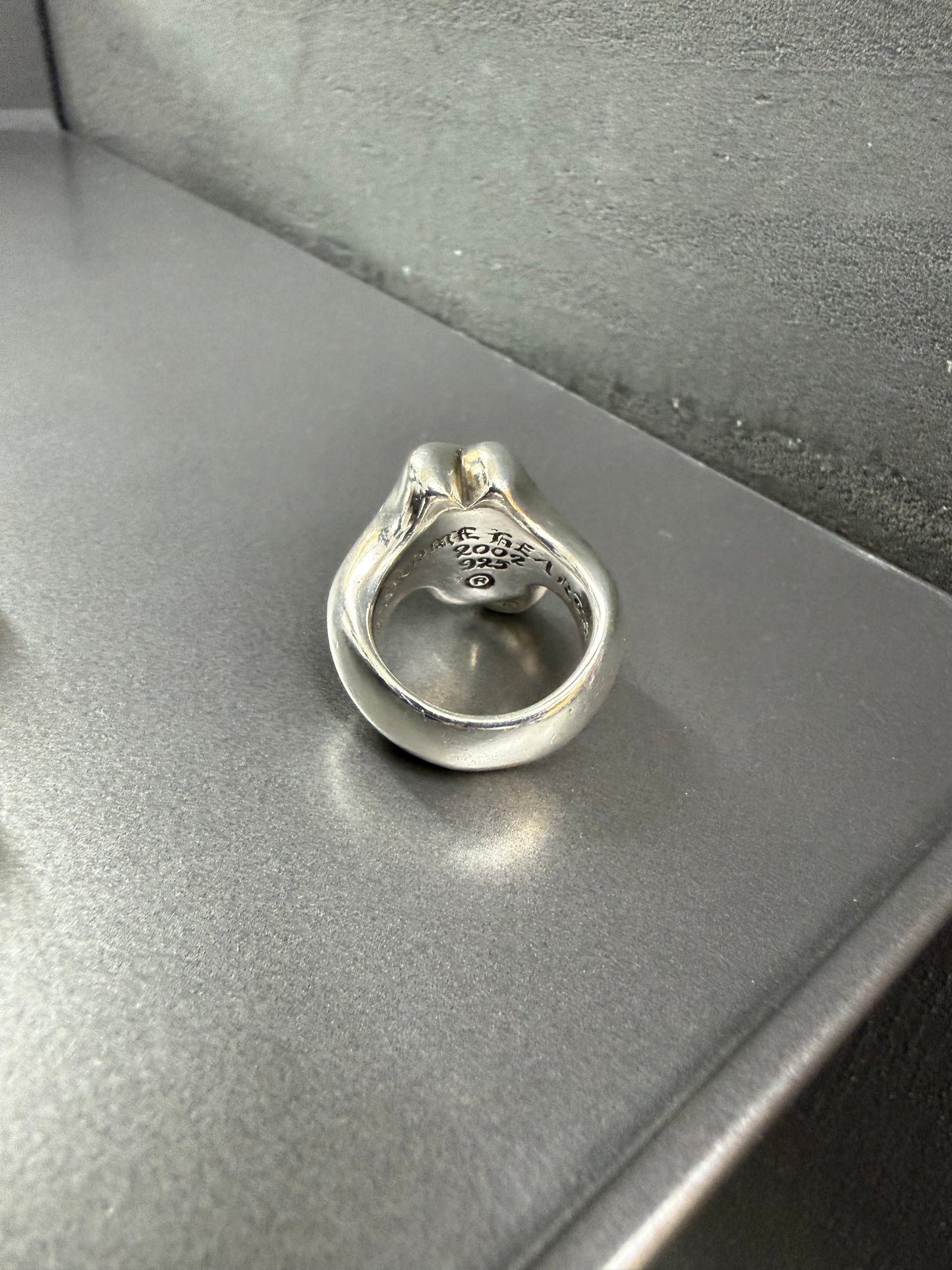 Chrome Hearts rolling stone ring