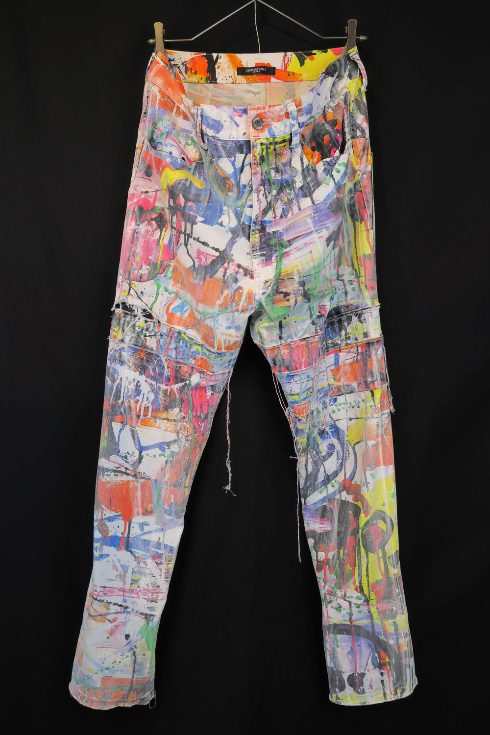 NUDE:MM Cotton Oxford Inkjet Prin w/ White Coating Slim Pants