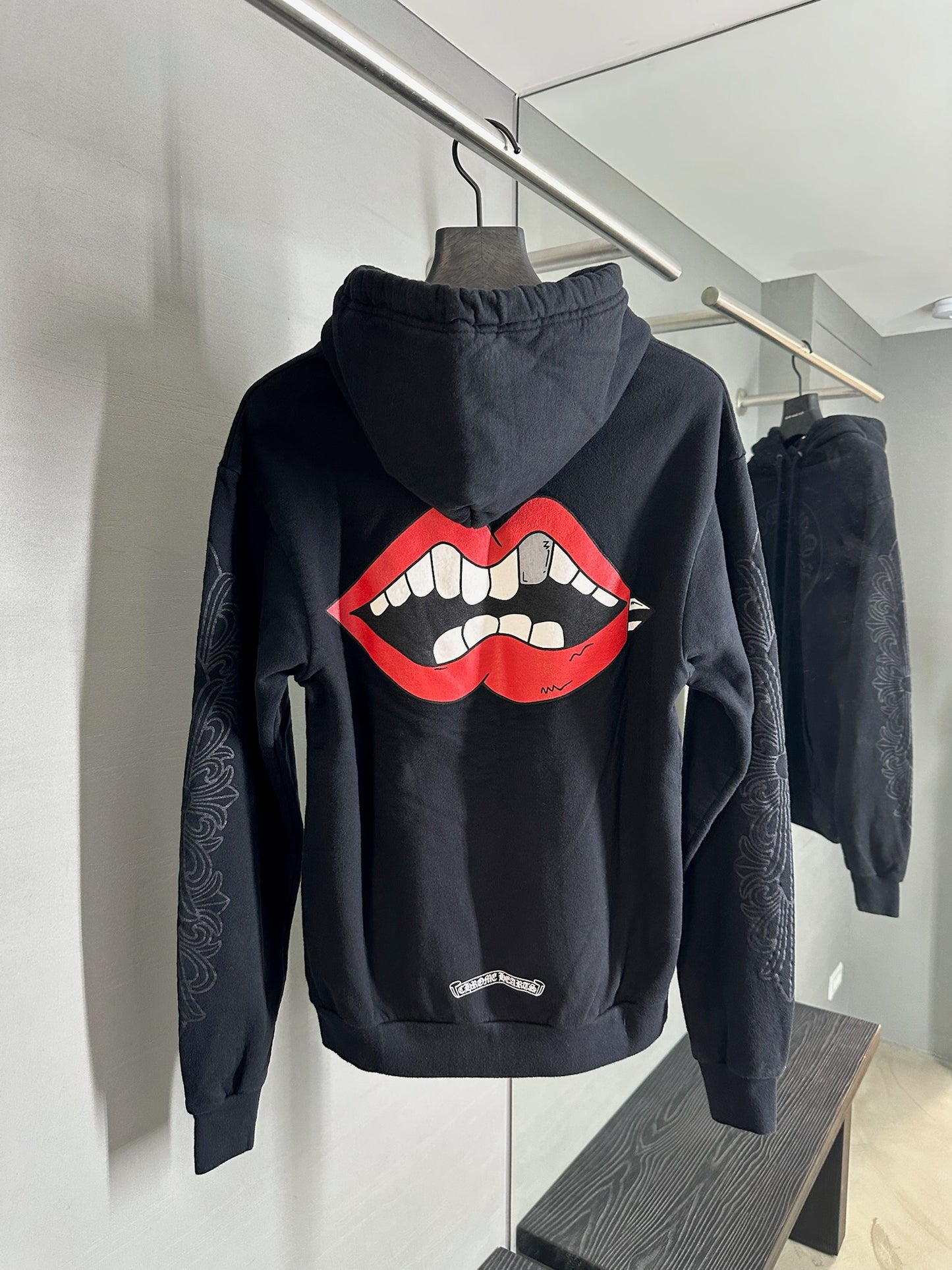Chrome Hearts Matty Boy Horseshoe Floral Hoodie