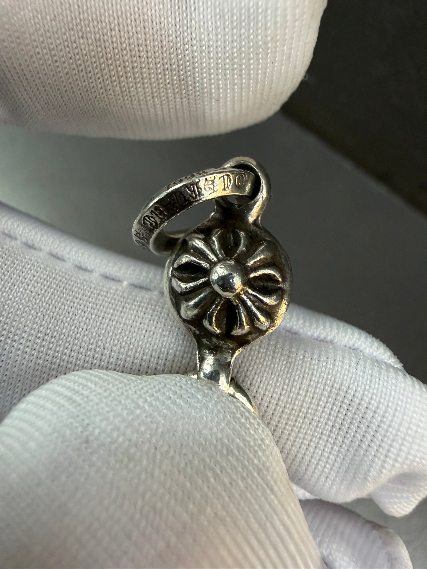 Chrome Hearts Ball Tiny Cross Pendant with Ball Chain