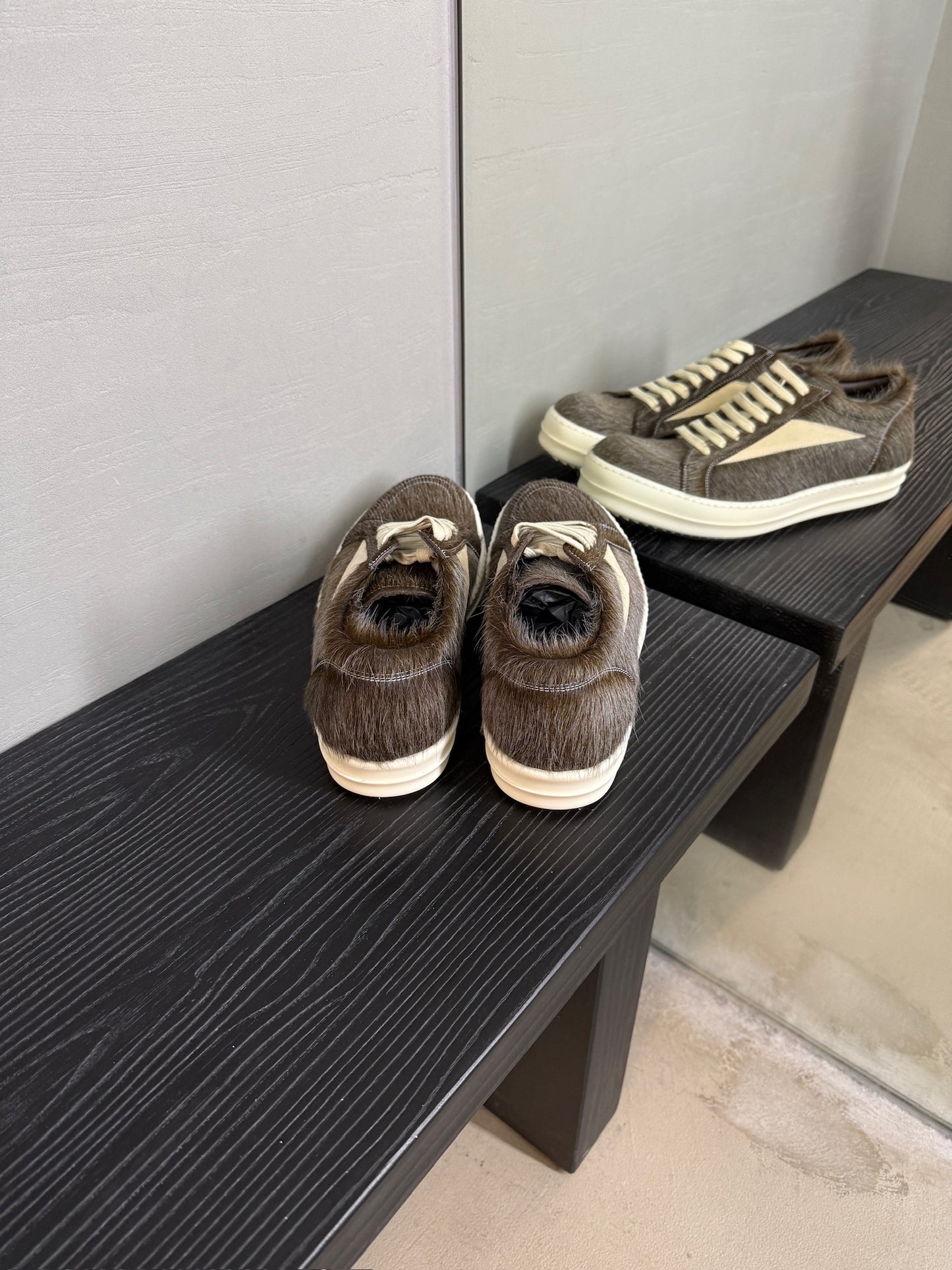 Rick Owens Pony Hair Vintage Sneaks