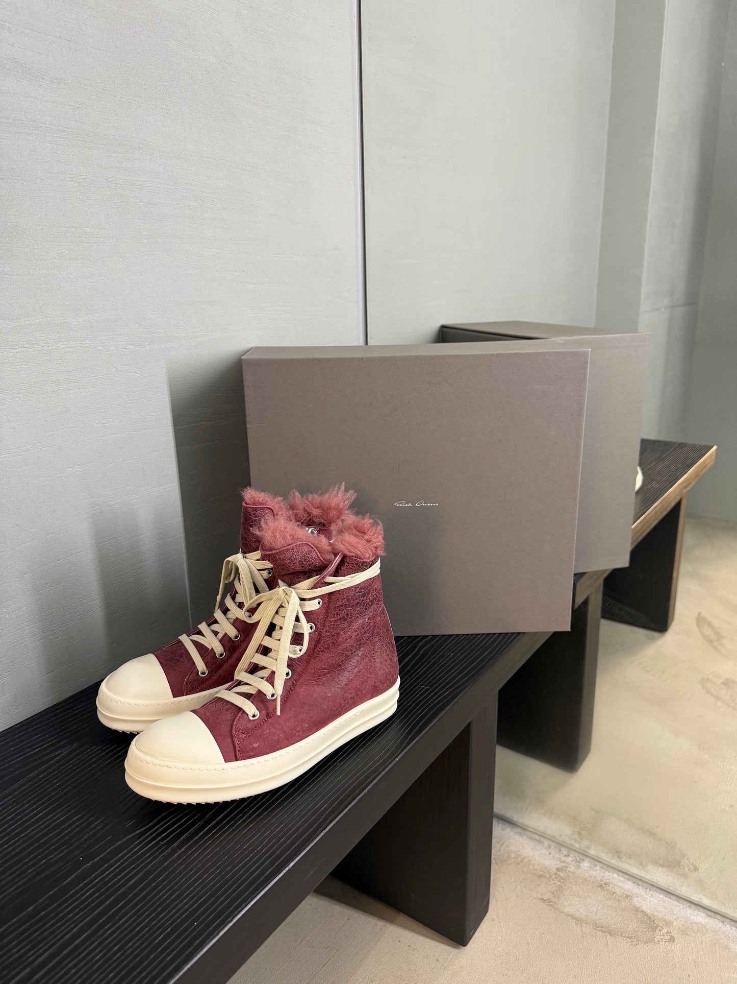 Rick Owens minimal Ramones High-top sneakers