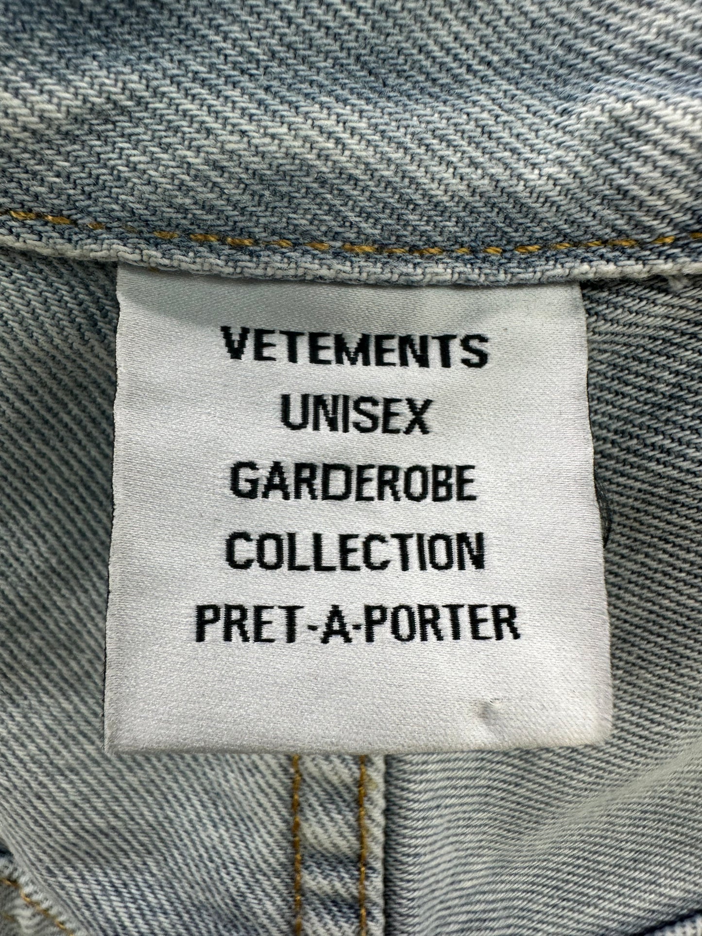 Vetements Reversal Jeans