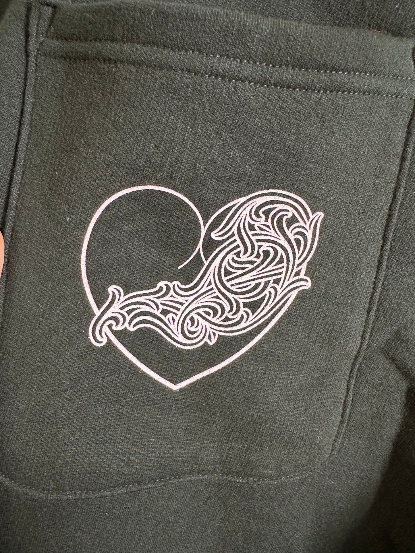 Chrome Hearts Deadly Doll Vine Dagger Floral Heart Sweatpants