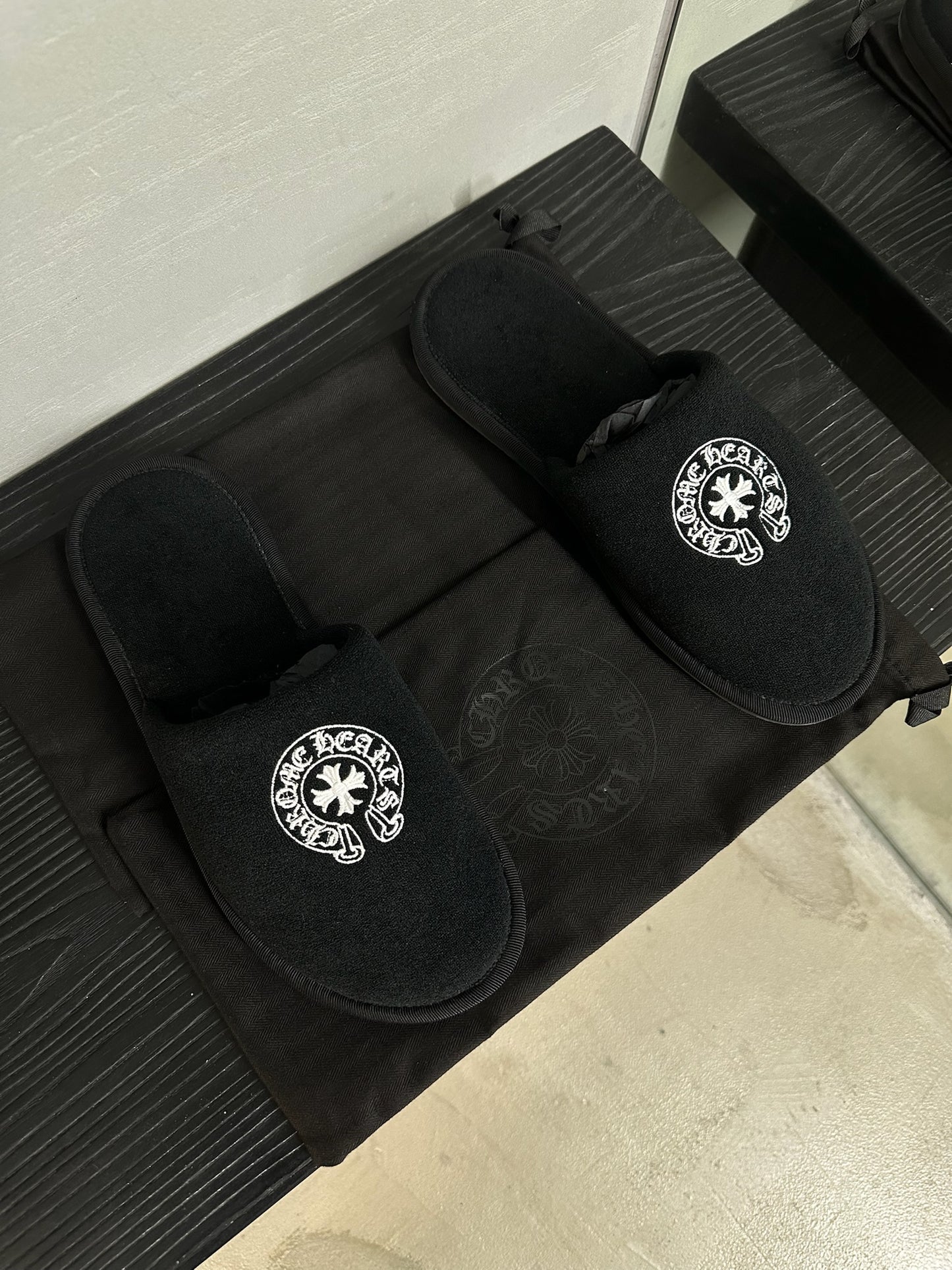 Chrome Hearts Hotel Slippers