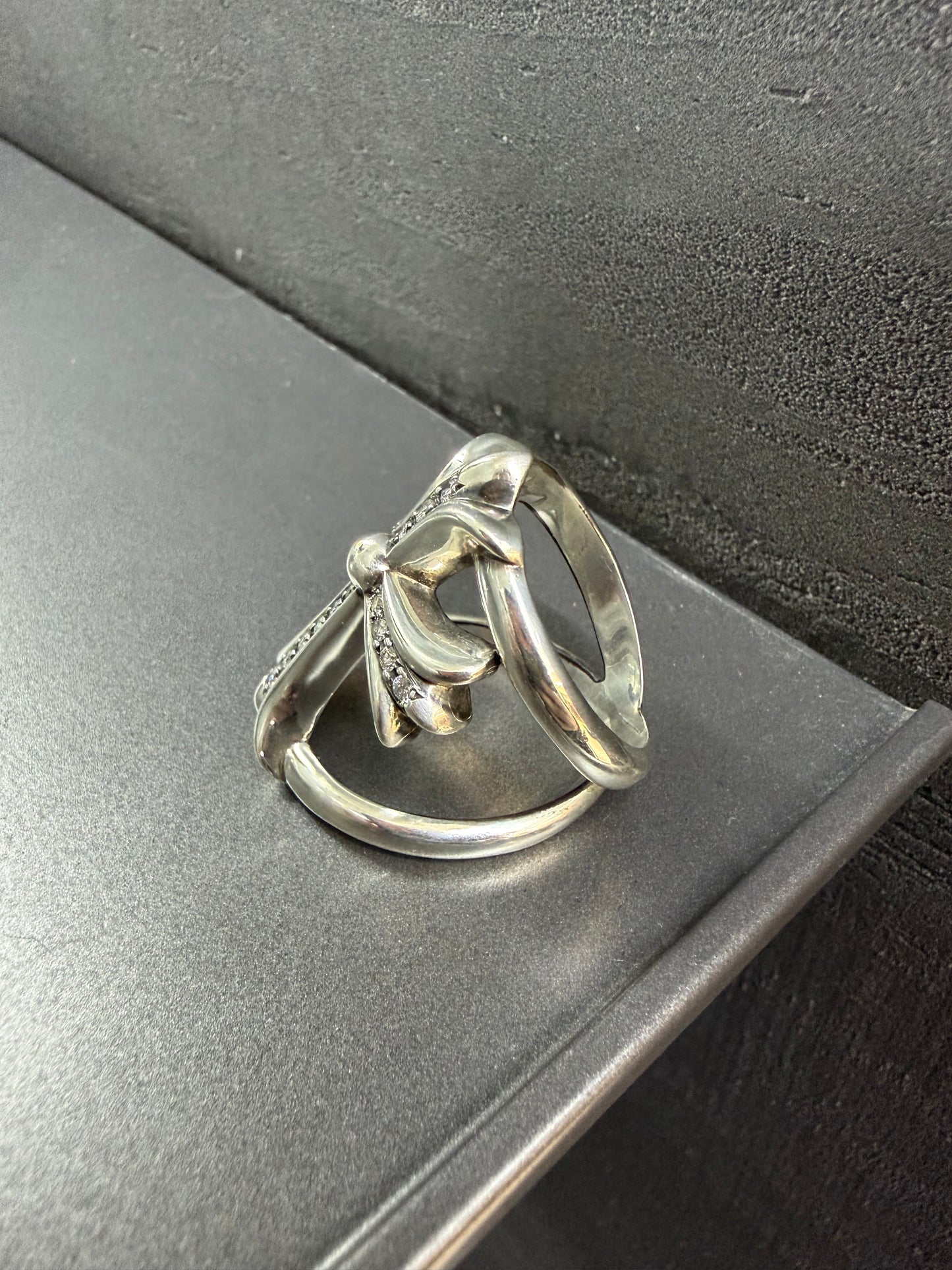Chrome Hearts Infinity Ring with Diamonds
