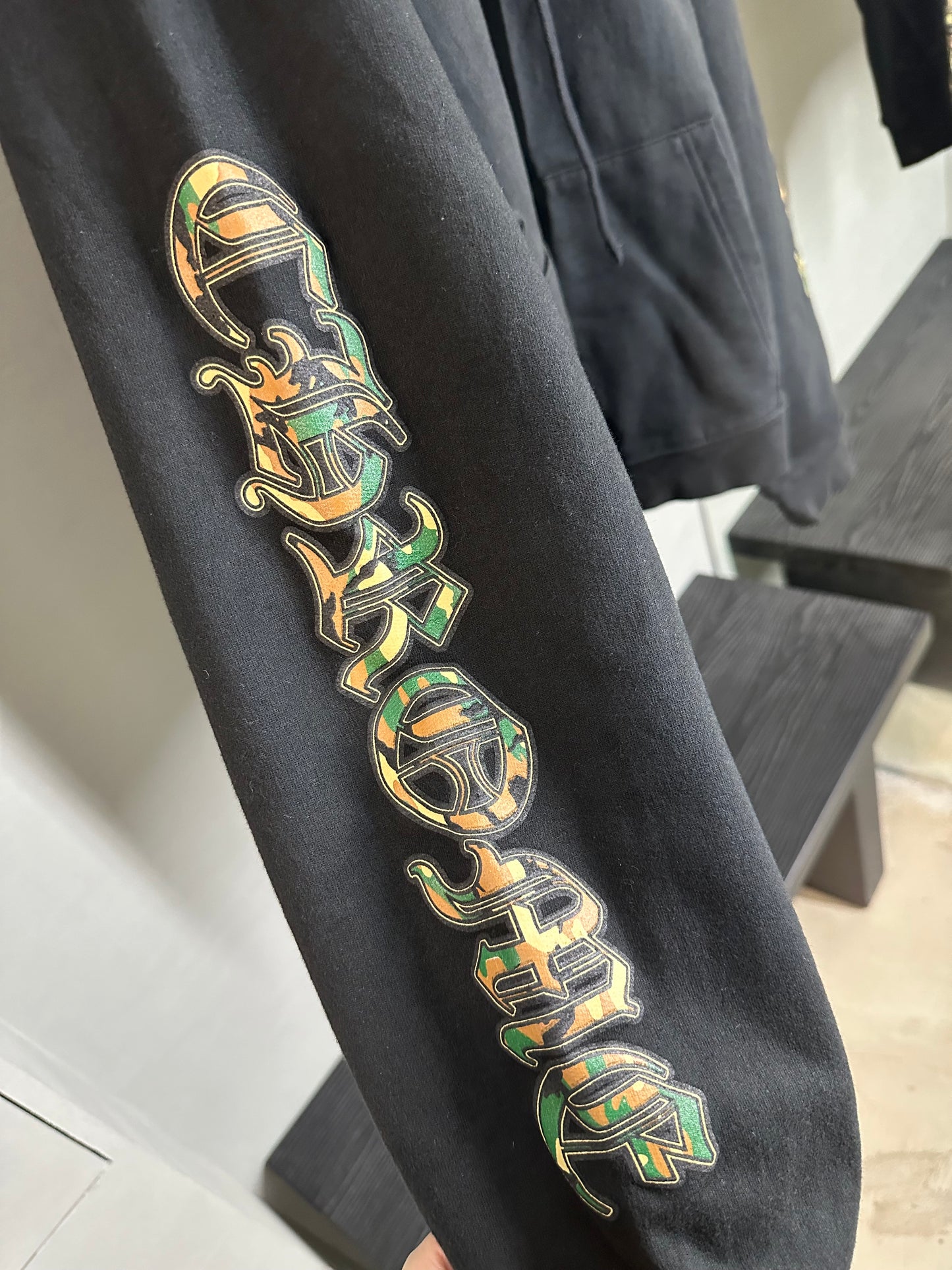 Chrome Hearts Camo Triple Cross Horseshoe Zip-up
