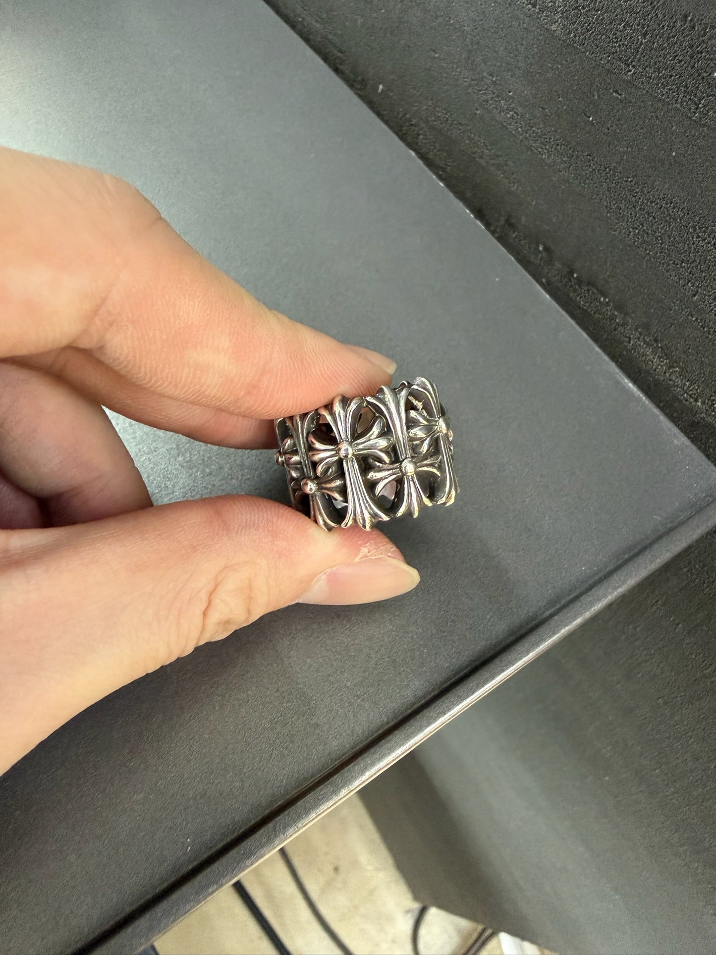 Chrome Hearts Cemetery Cross Ring