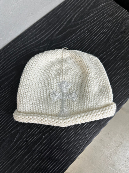 Chrome Hearts Cashmere Beaded Cross Beanie