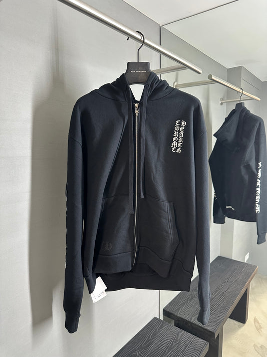 Chrome Hearts Gothic Script Zip-up