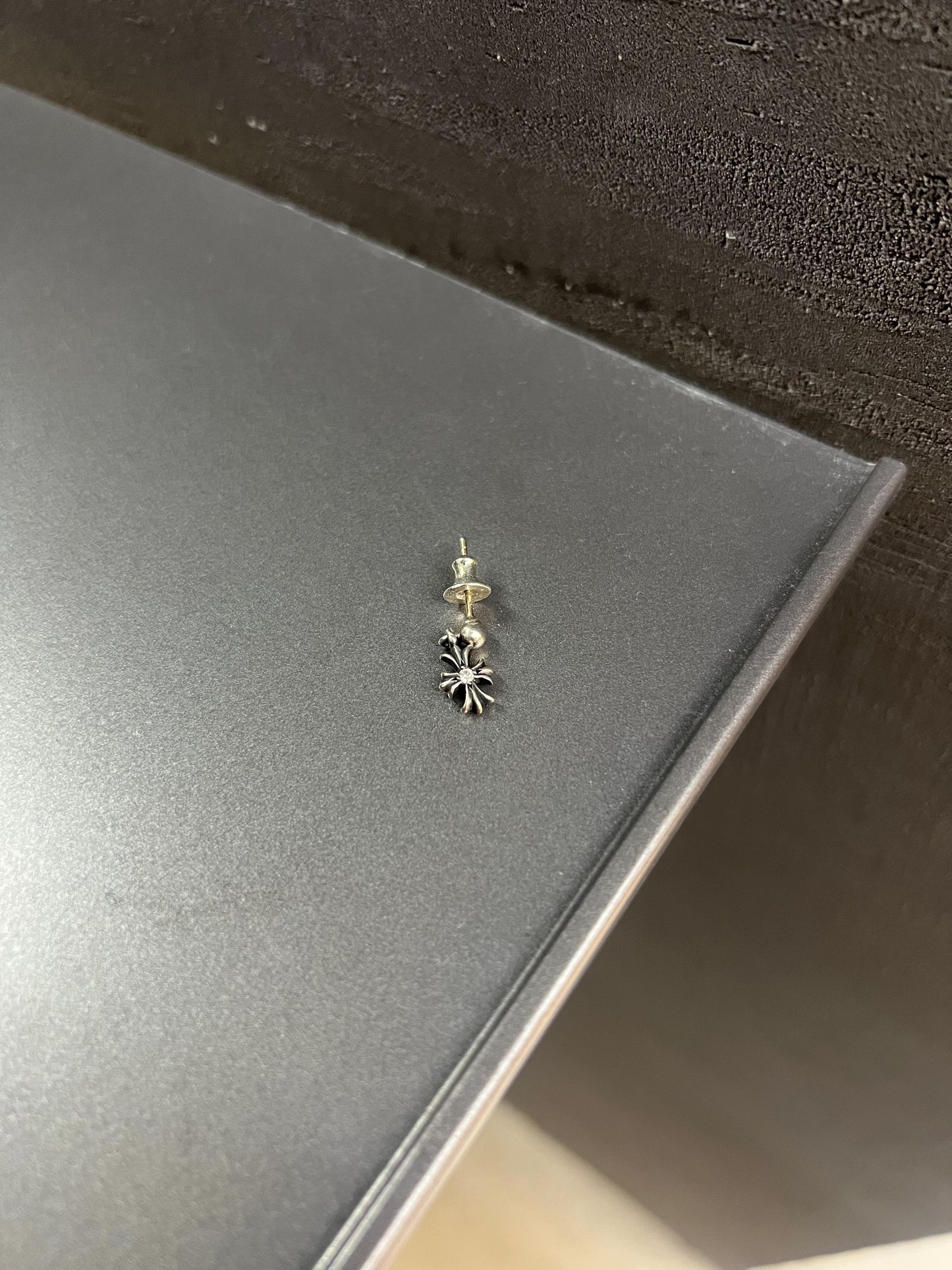 Chrome Hearts Tiny E Earring with Diamond