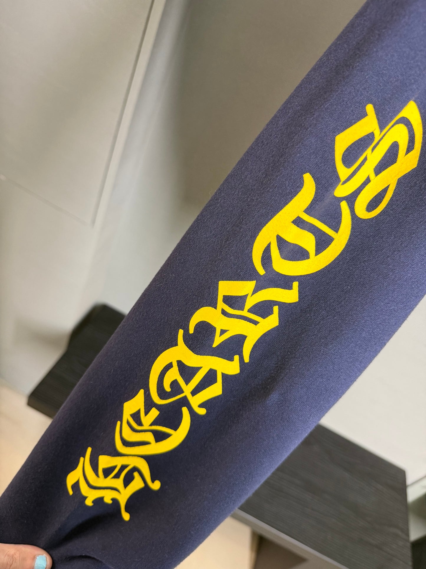 Chrome Hearts Gothic Script Logo Hoodie