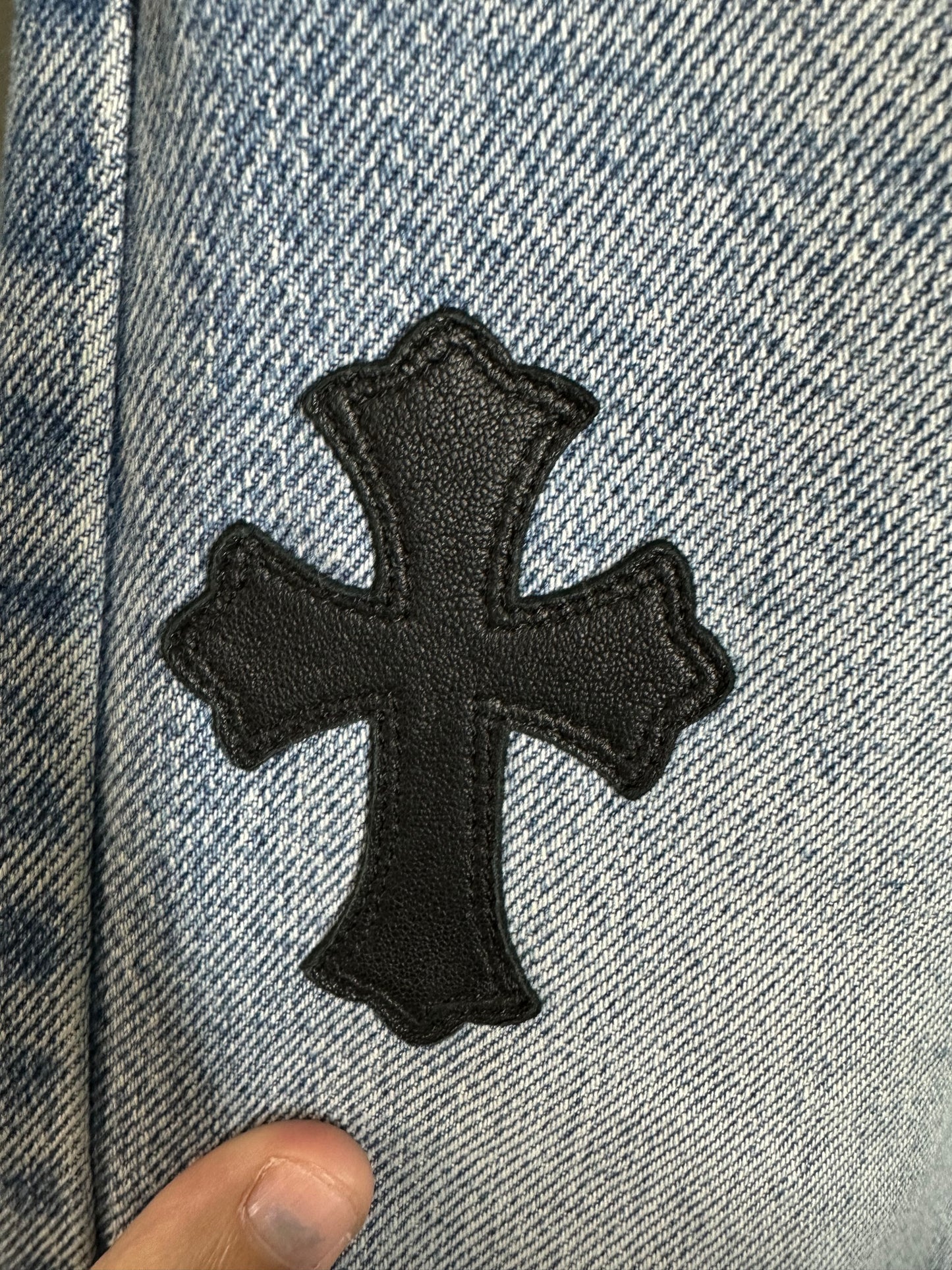 Chrome Hearts Levi’s 505 Cross Patch Jeans