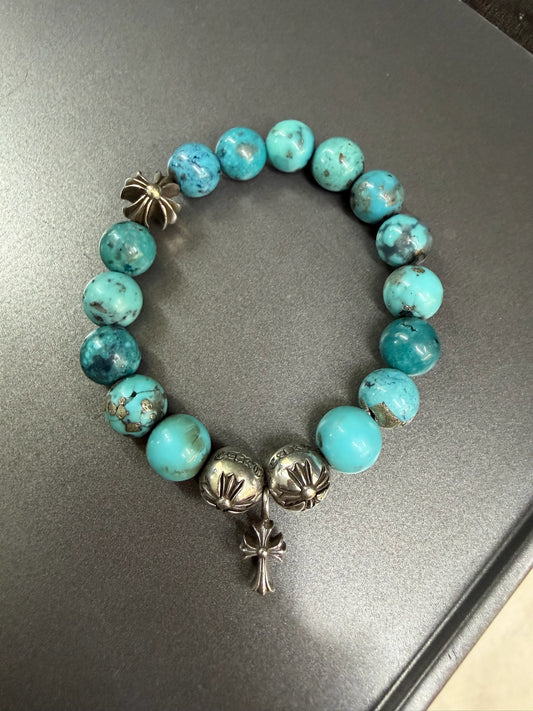 Chrome Hearts Turquoise Bead Bracelet