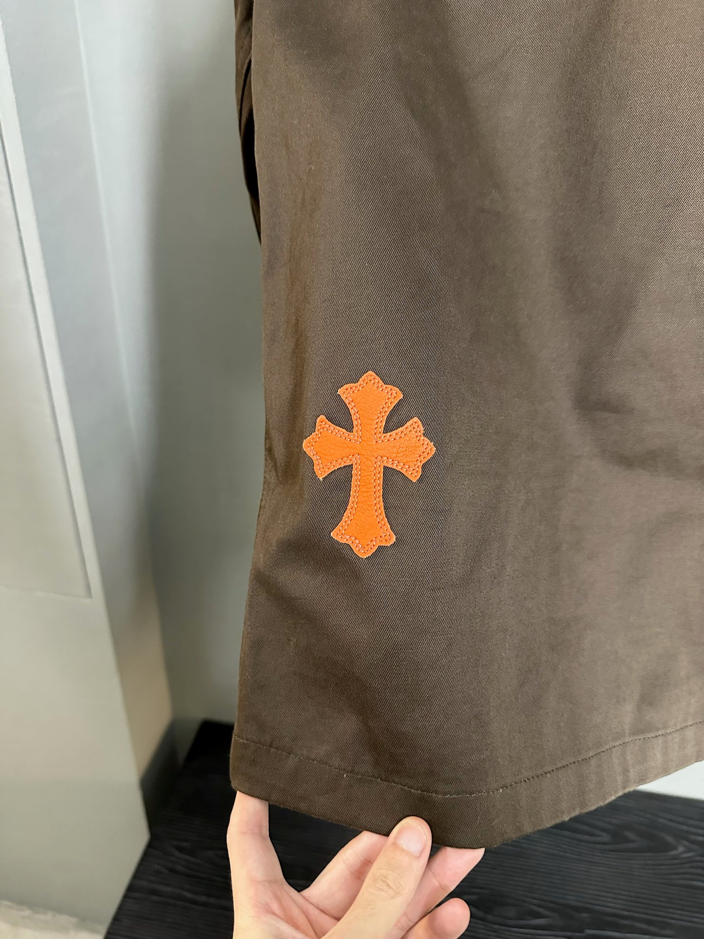 Chrome Hearts Cross Patch Work Dog Jacket