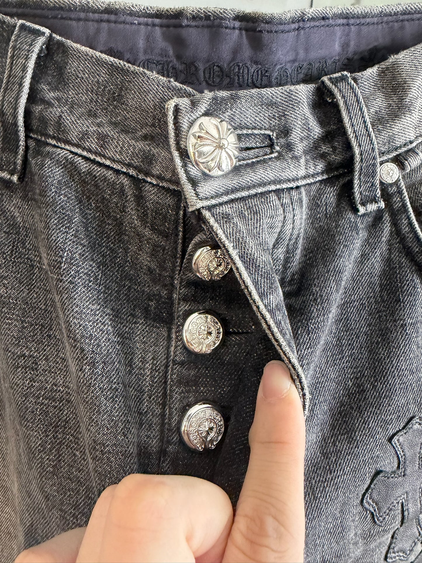 Chrome Hearts Multi-Cross Fade Jeans