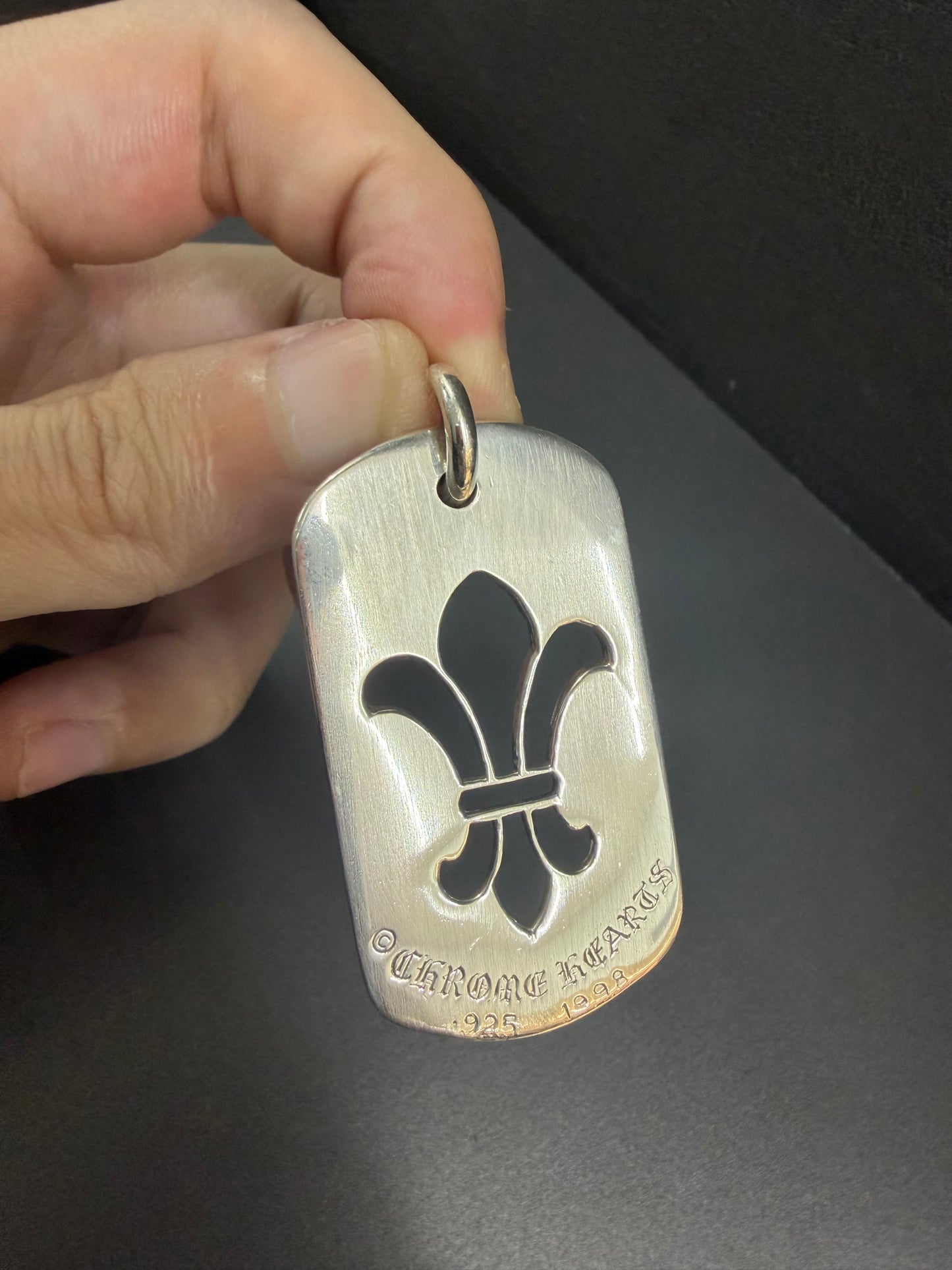 Chrome Hearts Fleur Dog Tag