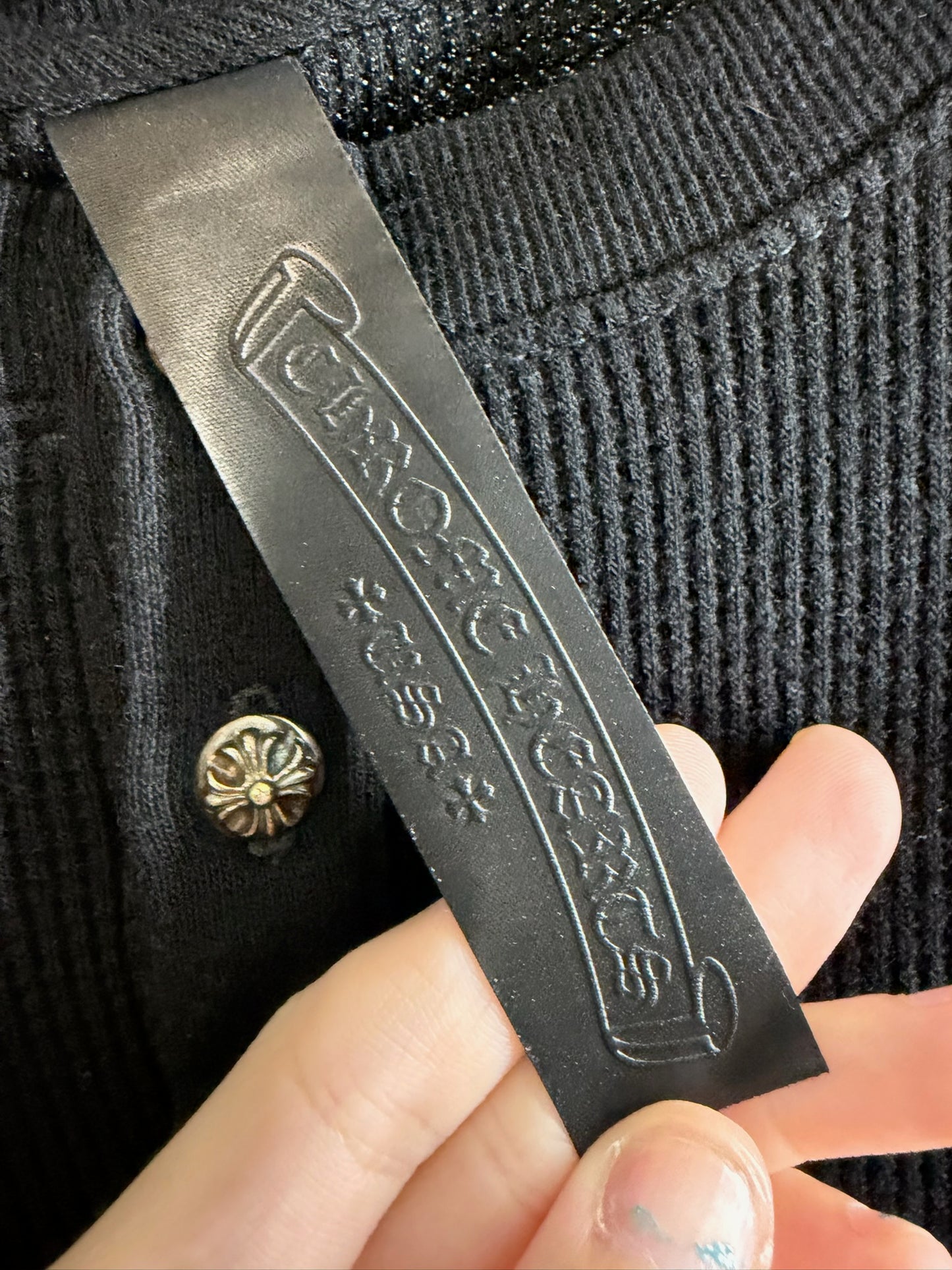 Chrome Hearts Henley Waffle T-Shirt
