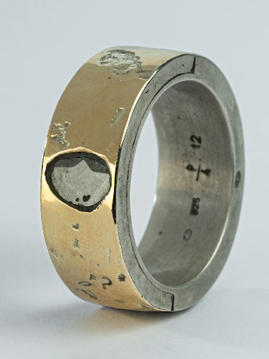 Parts Of Four Sistema Ring (Fuse, 0.4 CT, Diamond Slab, 9mm, DA18K+DIA)