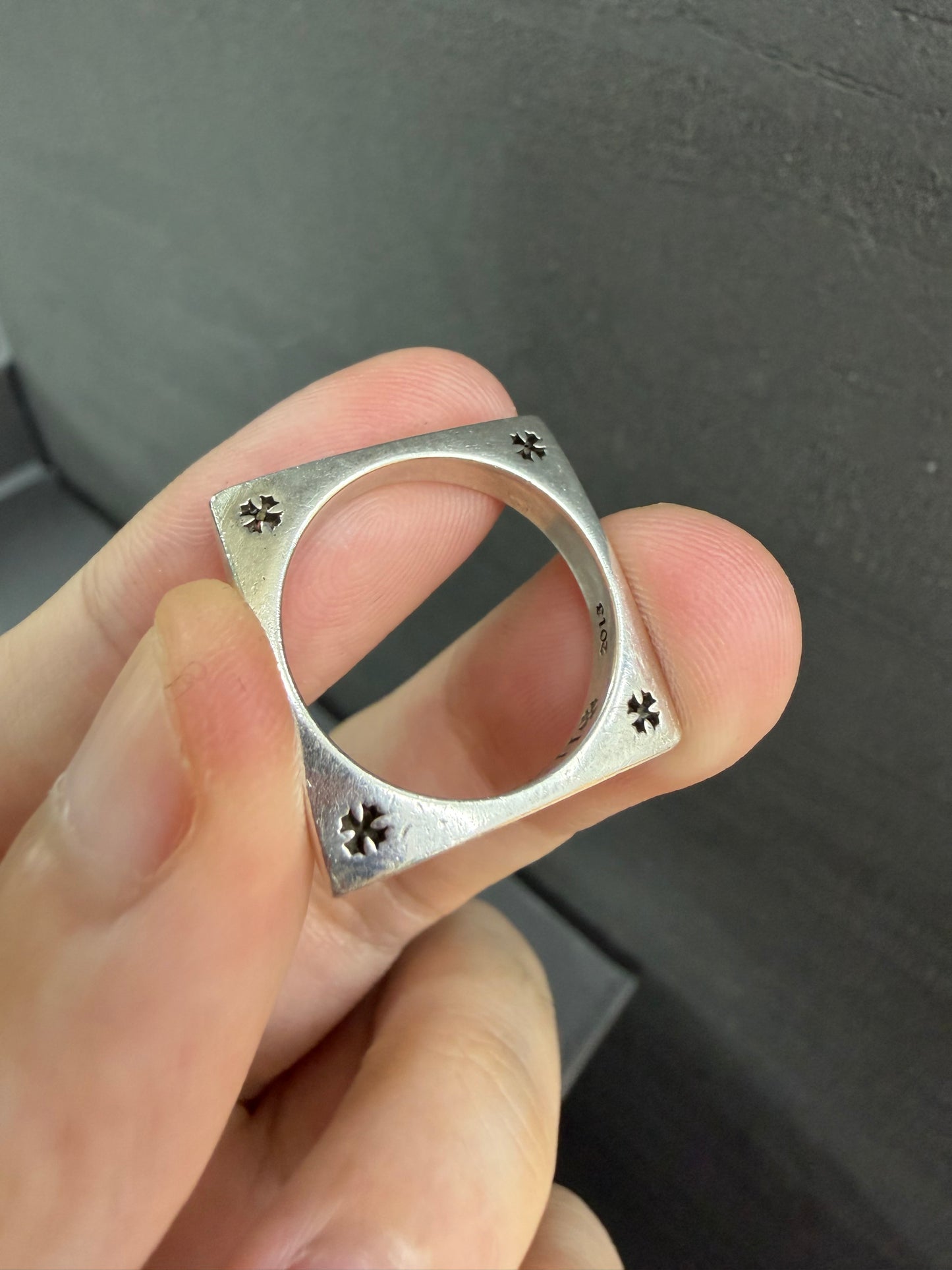 Chrome Hearts Kate Hudson Square Circle Ring