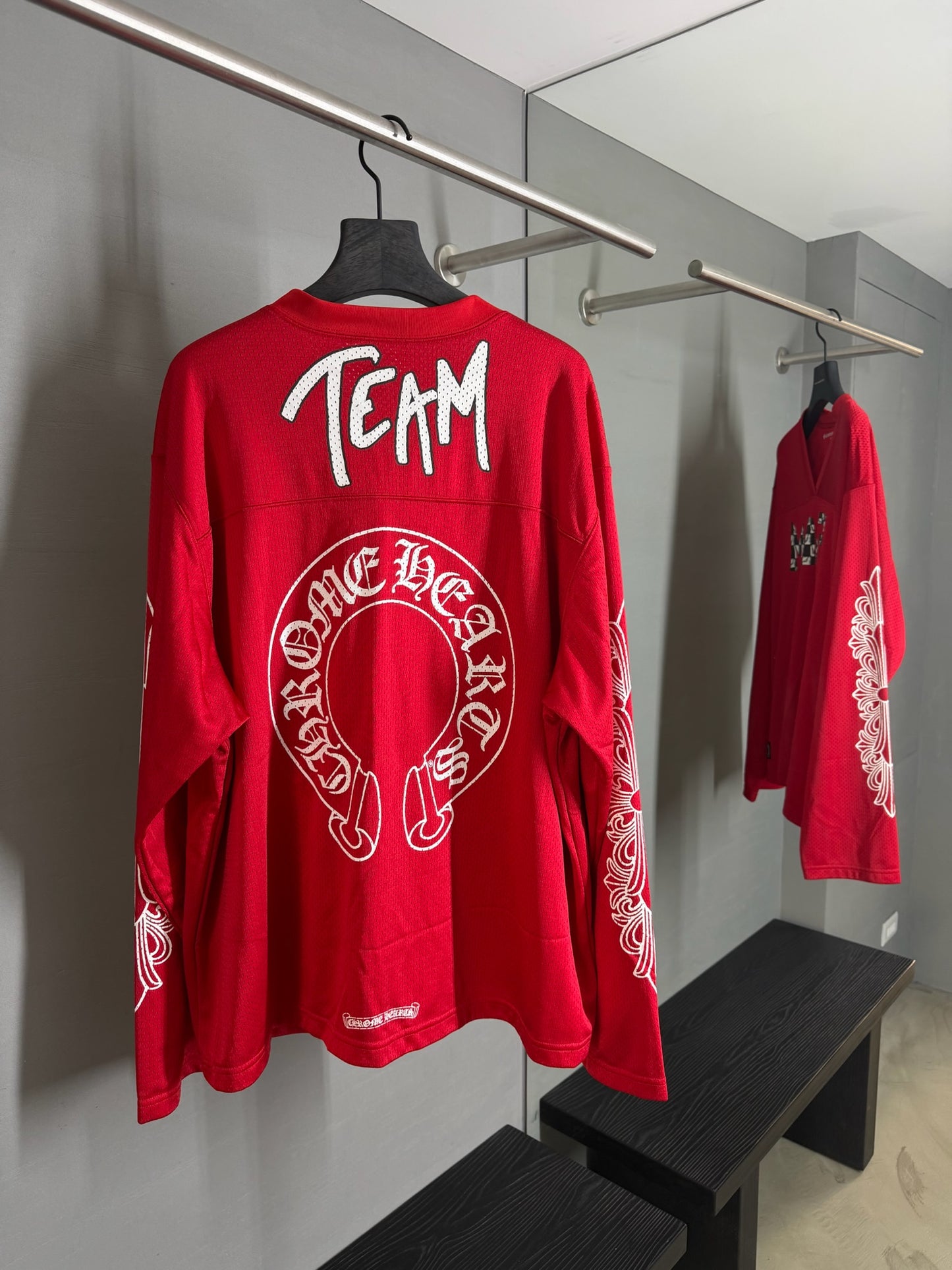 Chrome Hearts Matty Boy Floral Jersey Long Sleeve