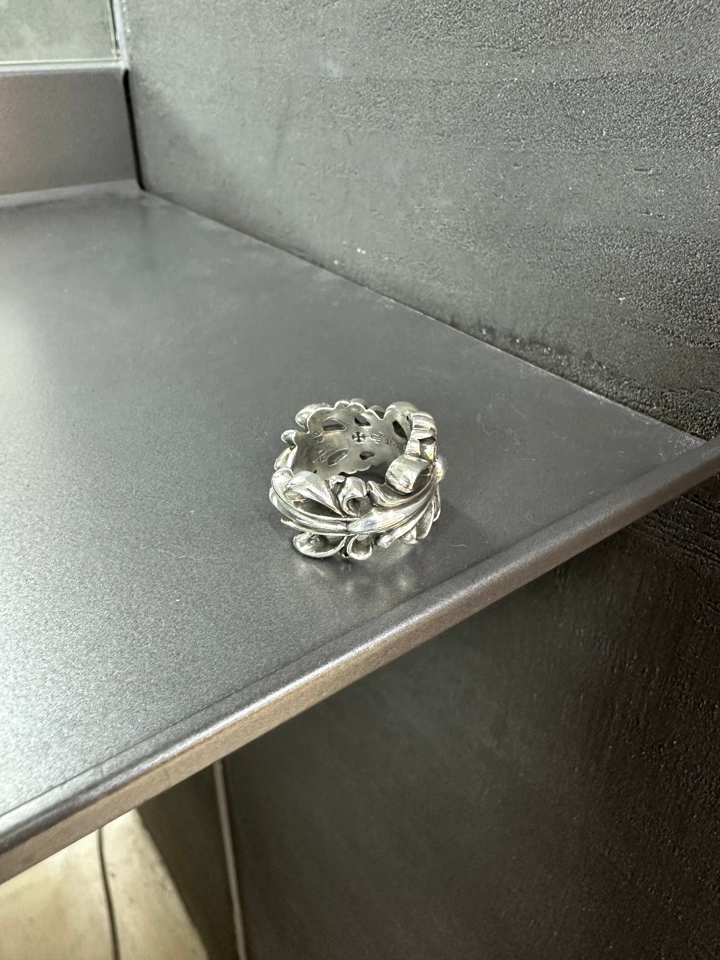 Chrome Hearts Double Floral Cross Ring