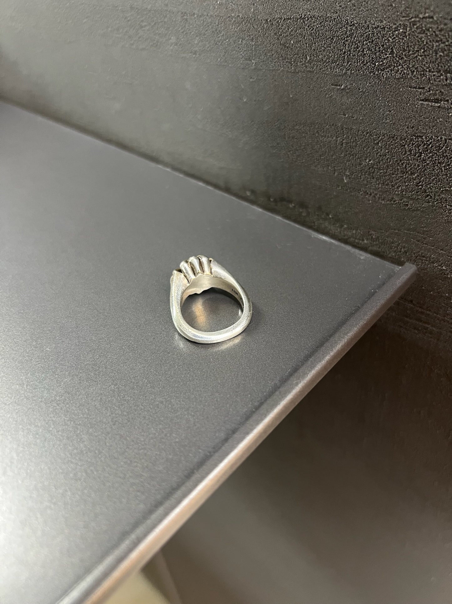 Chrome Hearts Cut Out Plus Ring with Diamond