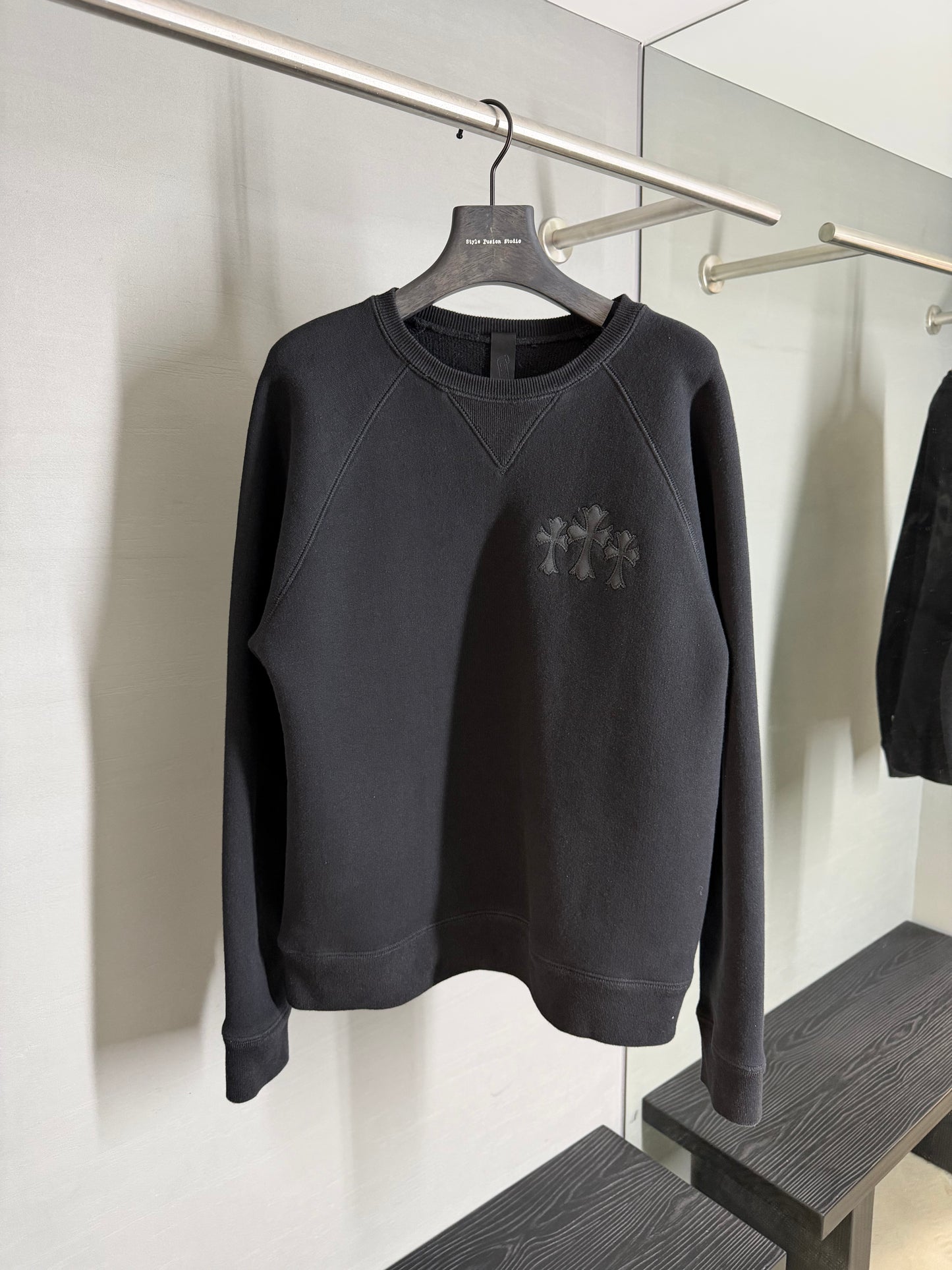 Chrome Hearts Triple Cross Embroidered CH Sweatshirt