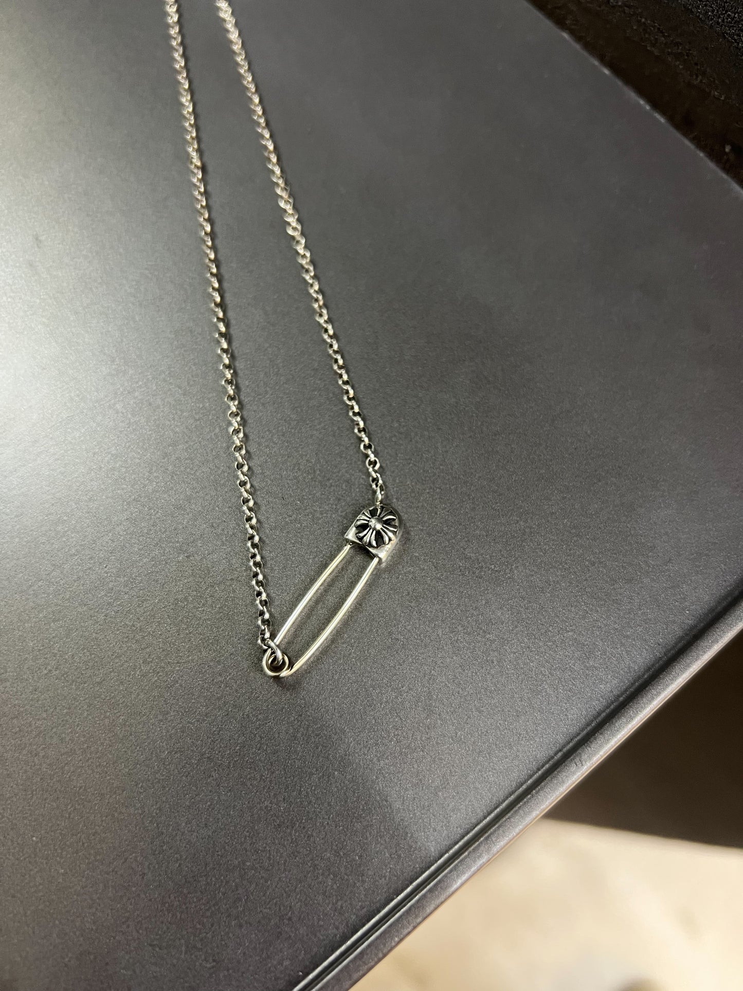 Chrome Hearts Safety Pin Necklace 40cm