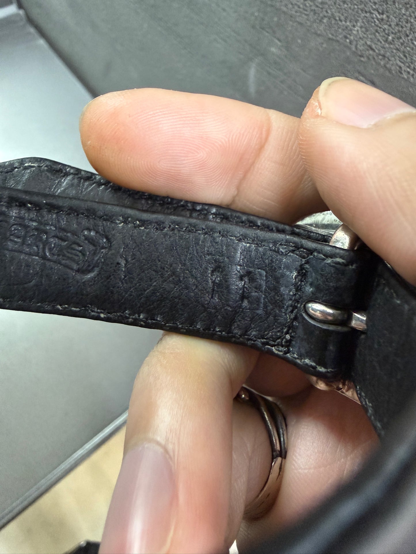 Chrome Hearts Cross Leather Bracelet