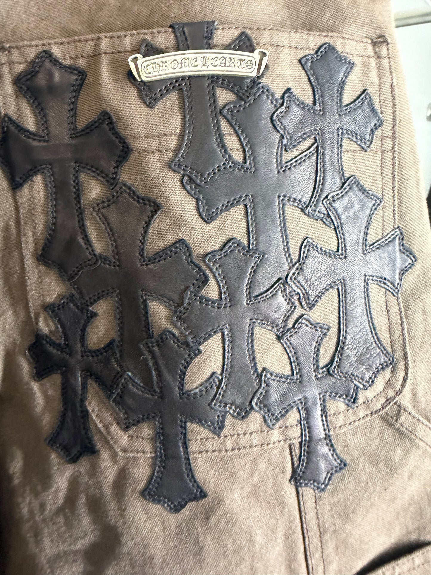 Chrome Hearts Cemetery Cross Patch Carpenter Shorts