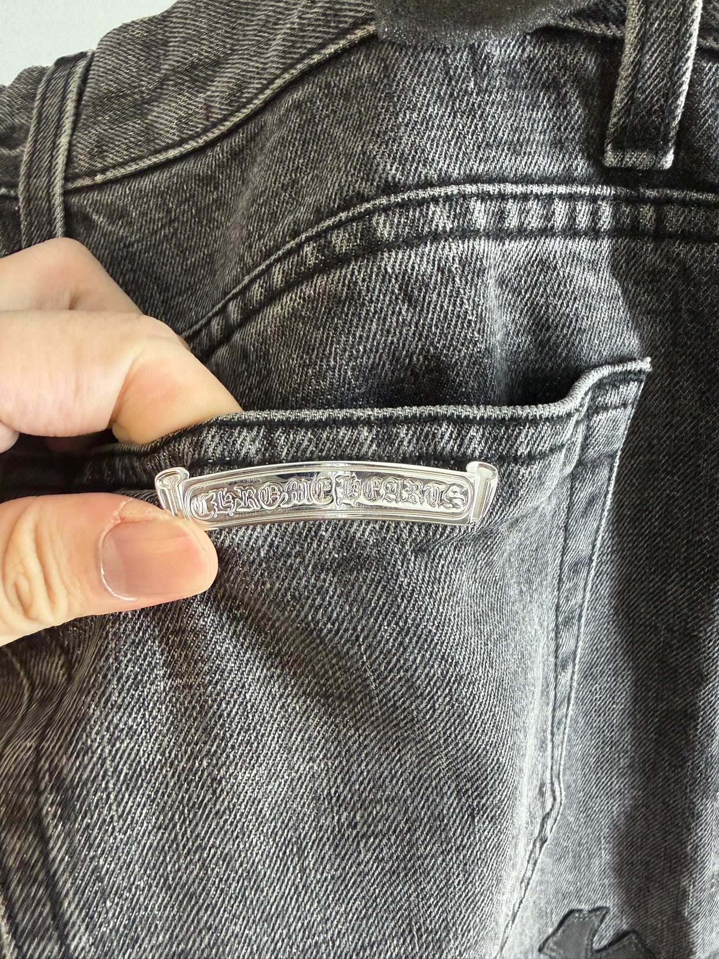 Chrome Hearts Multi-Cross Fade Jeans