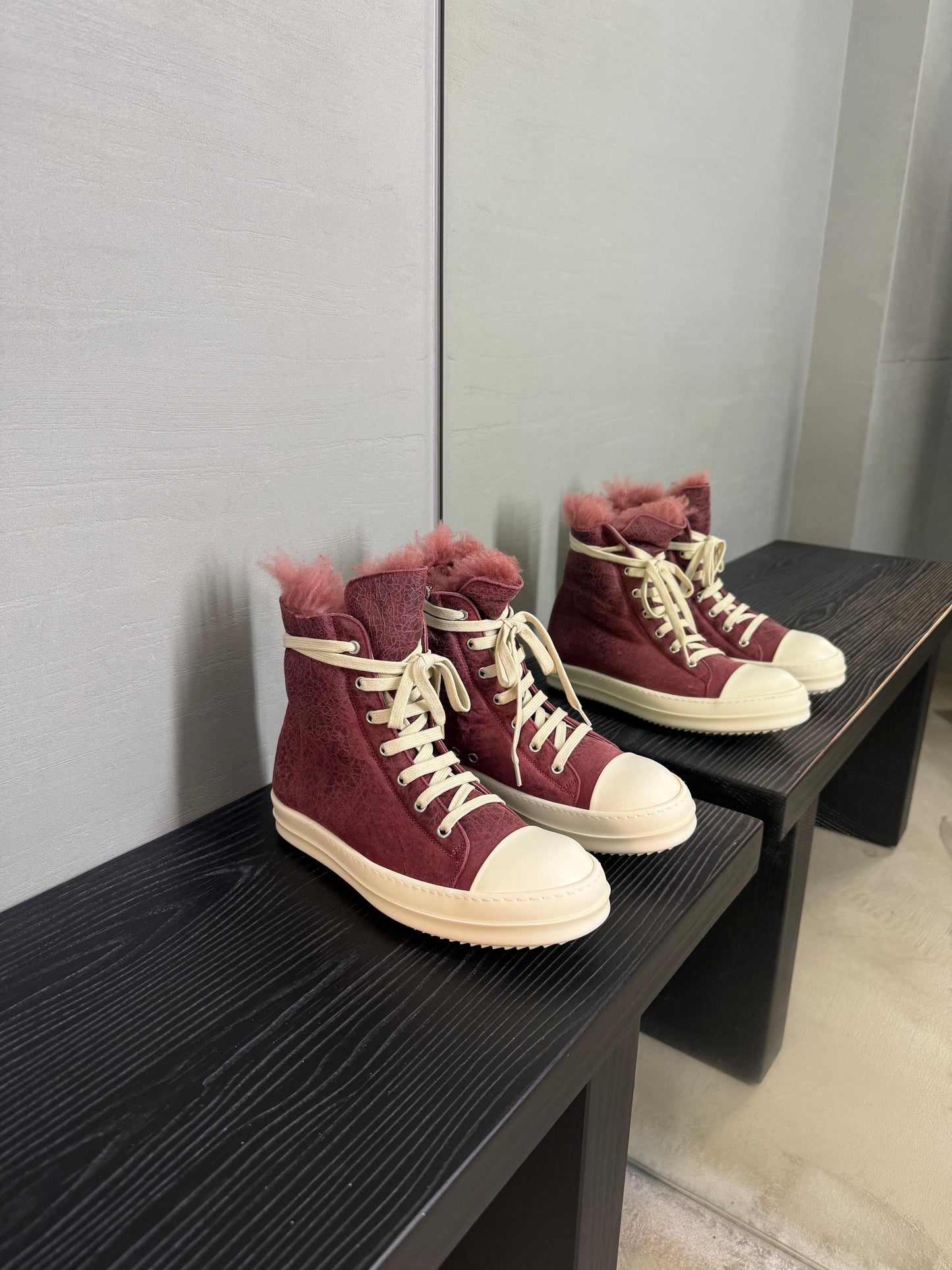 Rick Owens minimal Ramones High-top sneakers