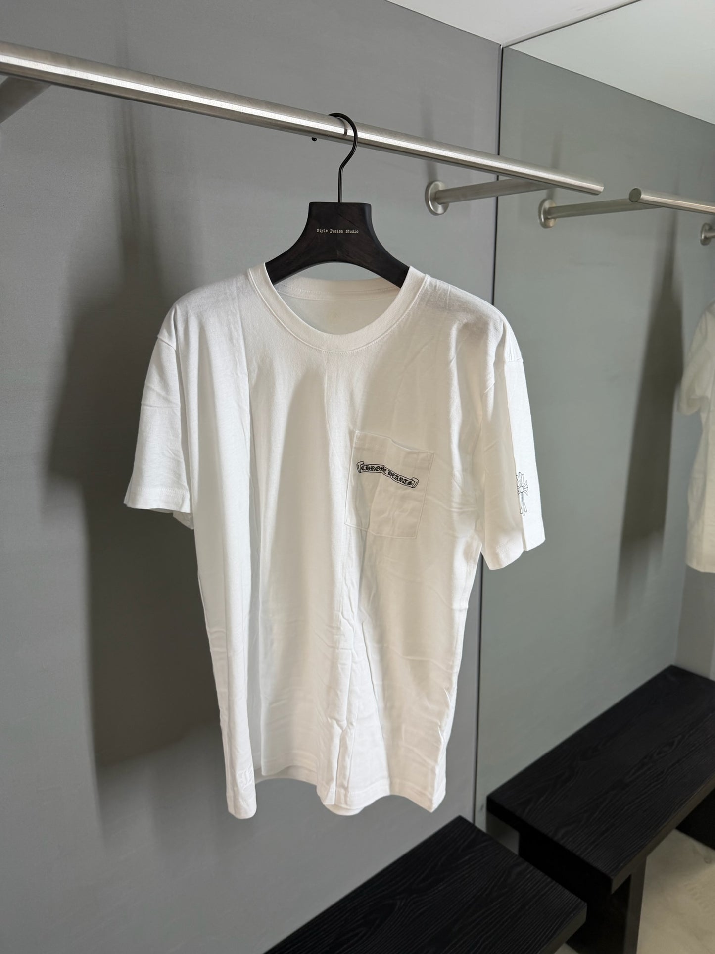 Chrome Hearts Scroll Multi-Cross T-Shirt