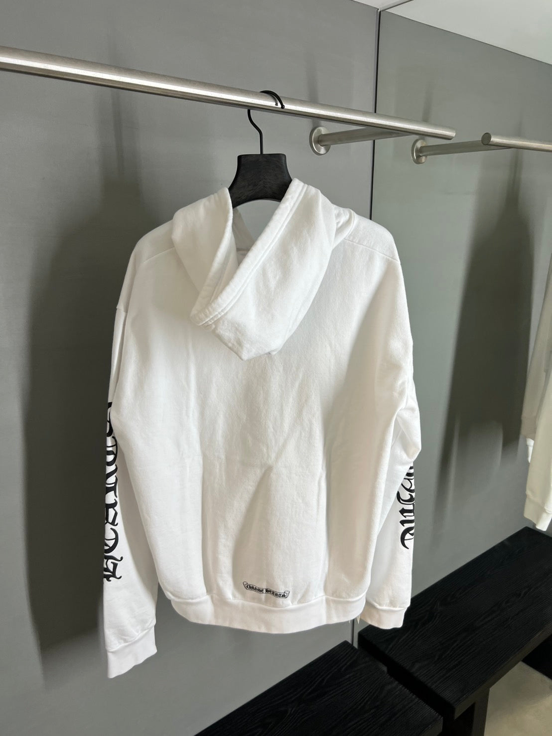 Chrome Hearts Vertical Gothic Logo Zip-up