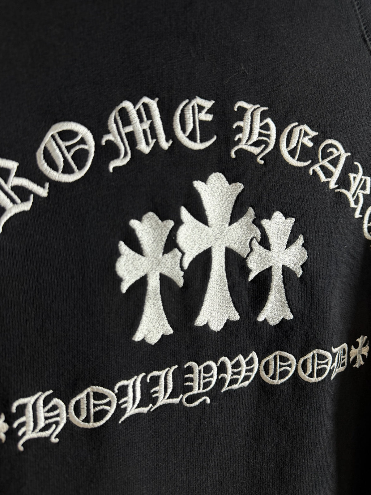 Chrome Hearts Triple Cross Embroidered King Taco Zip-Up