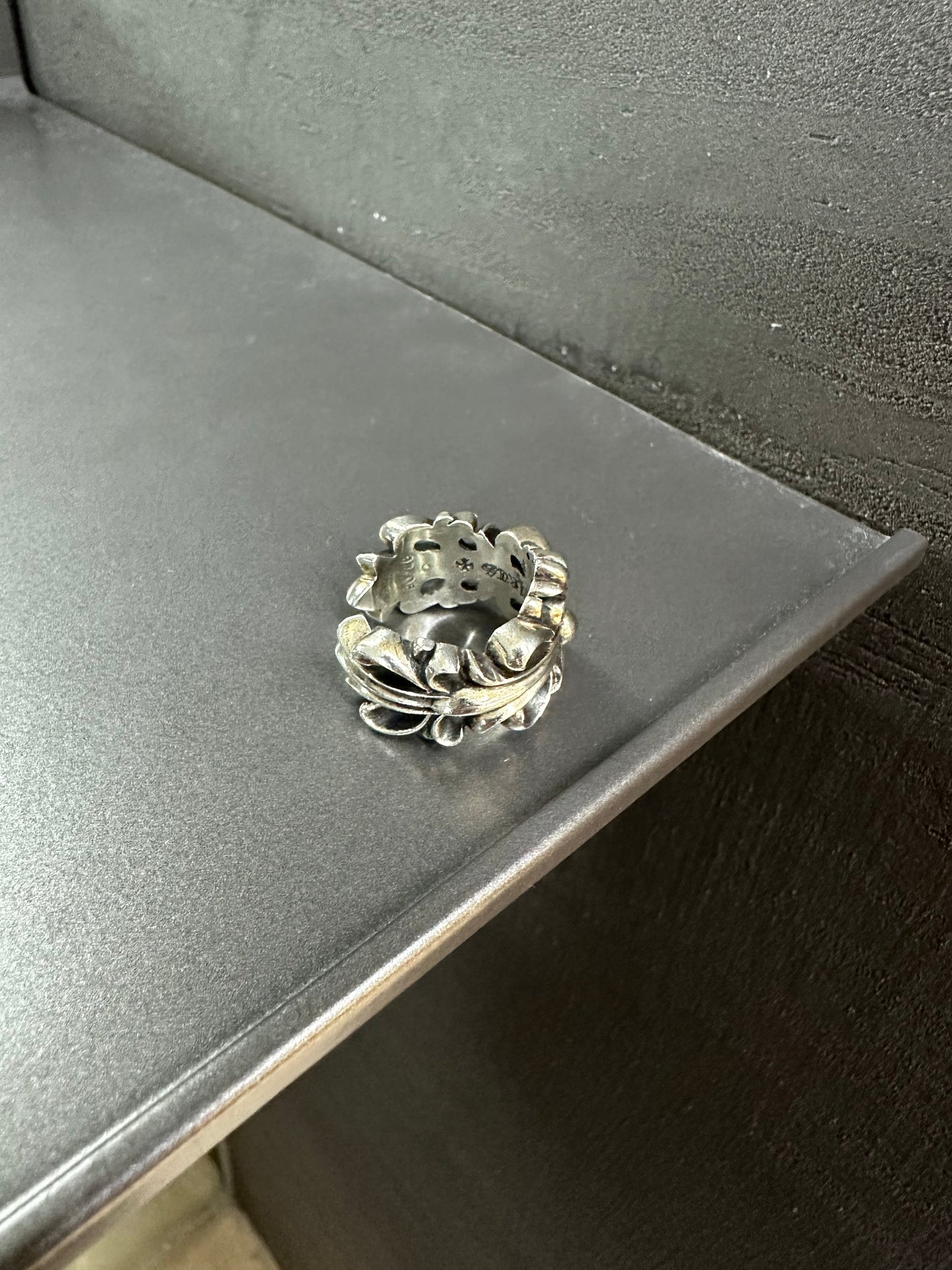 Chrome Hearts Double Floral Cross Ring