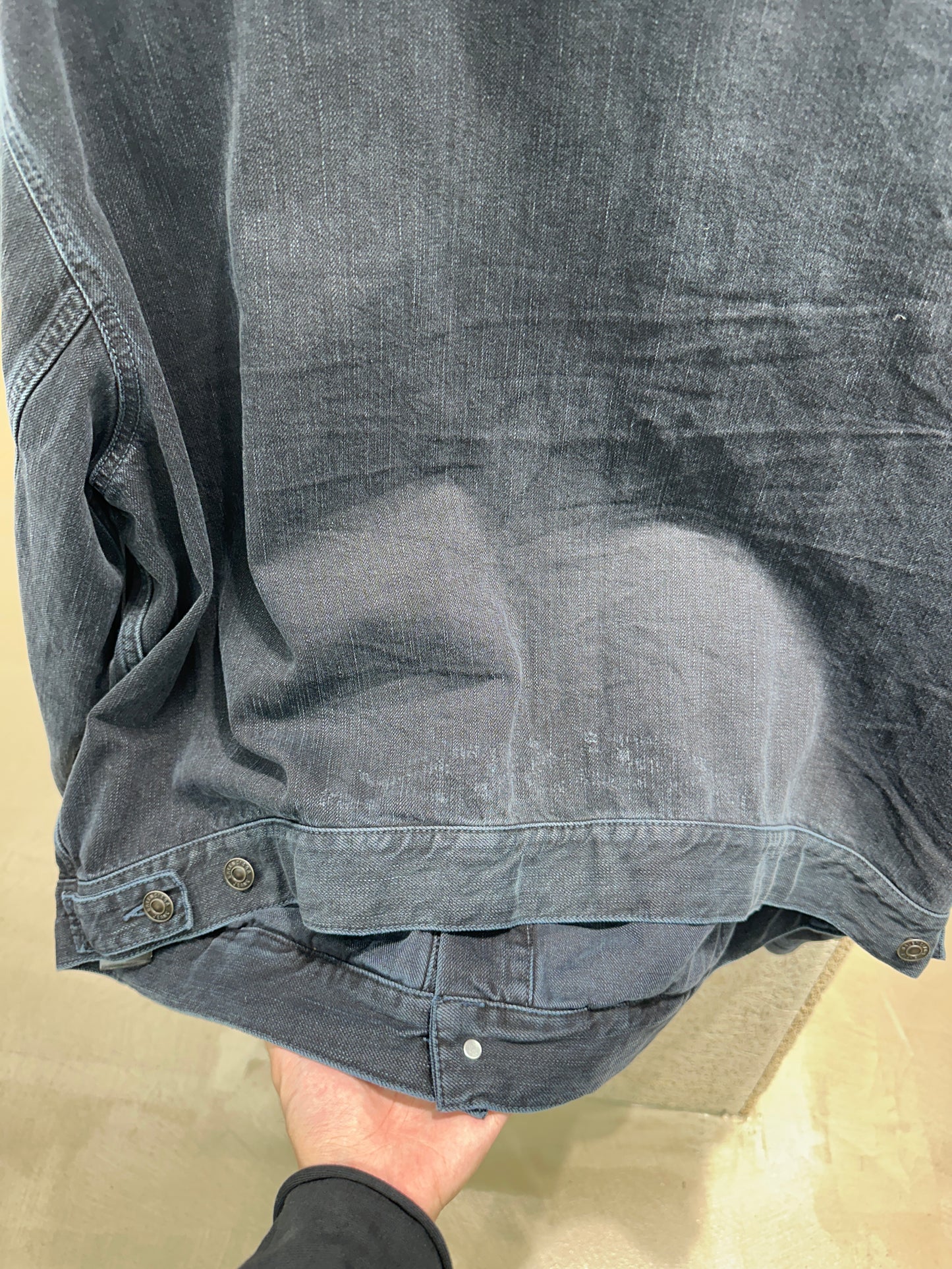 Balenciaga Off-shoulder Denim Jacket