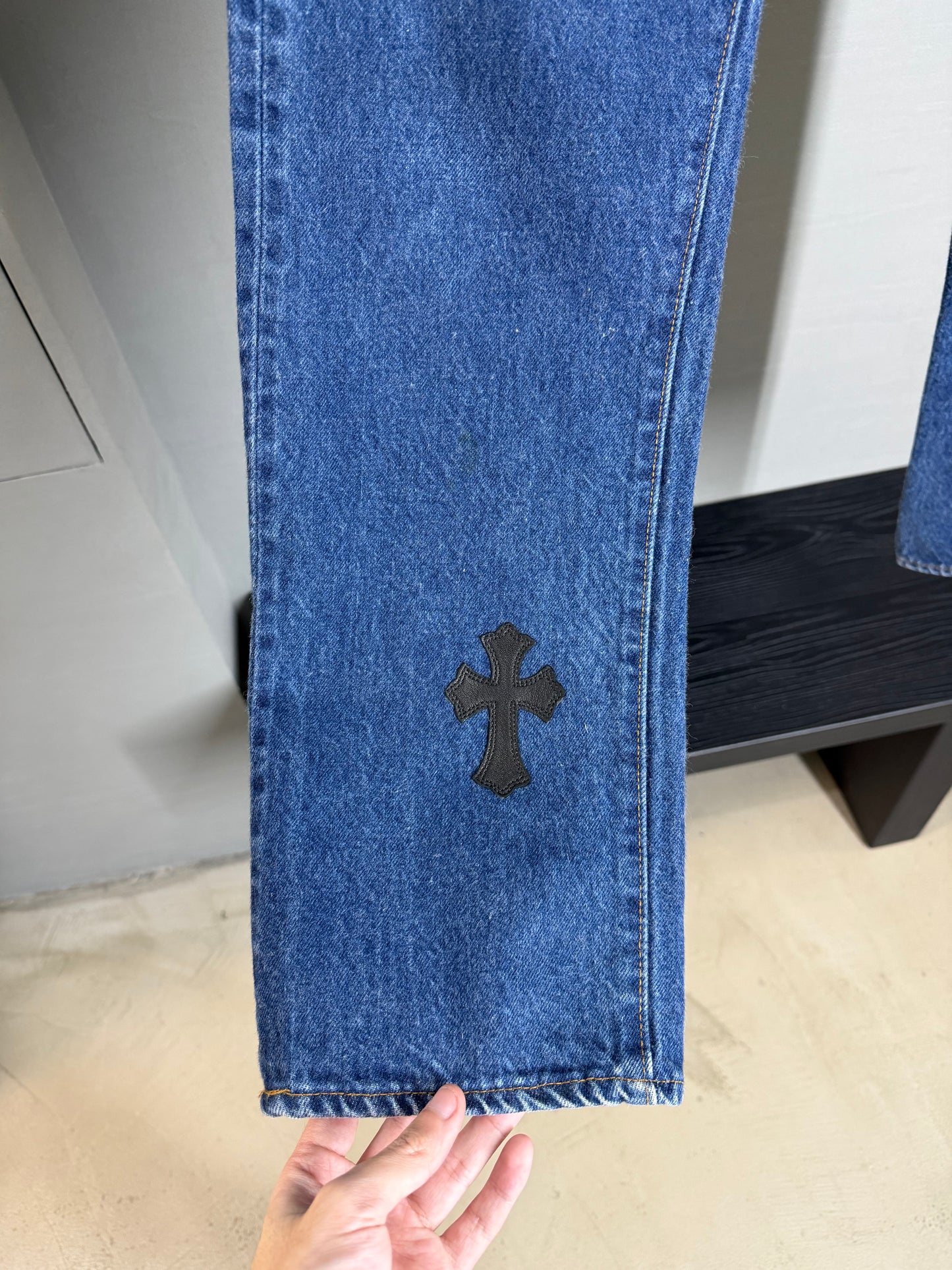 Chrome Hearts Levi’s Leather Patch 501 Jeans