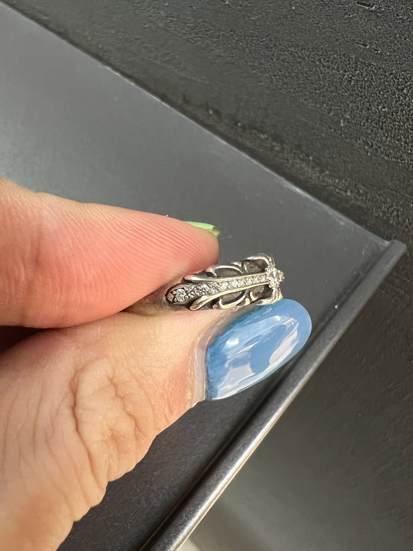 Chrome Hearts Floral Ring with Diamond