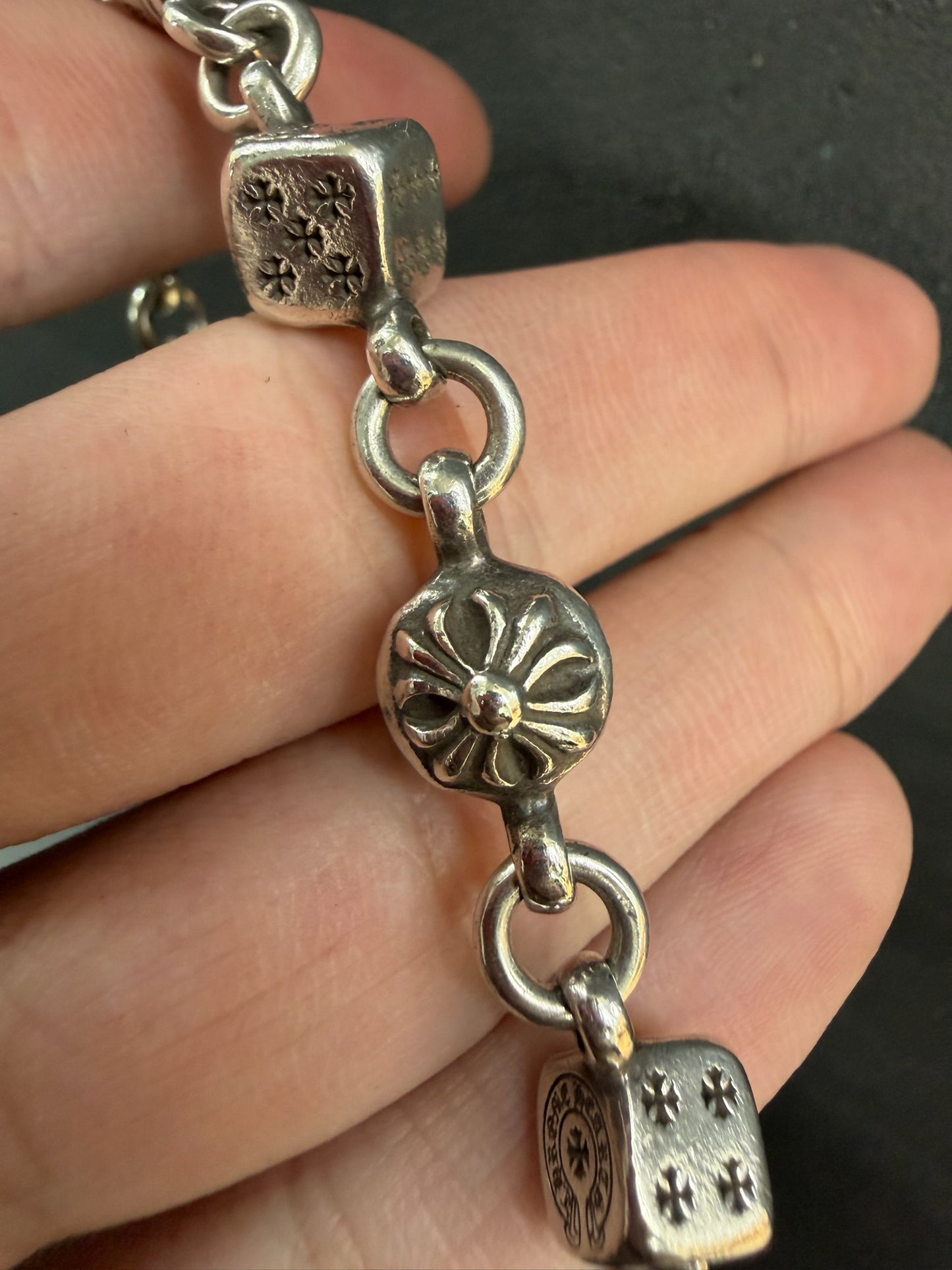 Chrome Hearts Dice Bracelet 8 Links