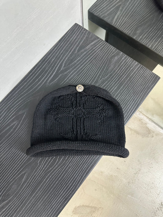 Chrome Hearts Knitted Cross Logo Cashmere Beanie