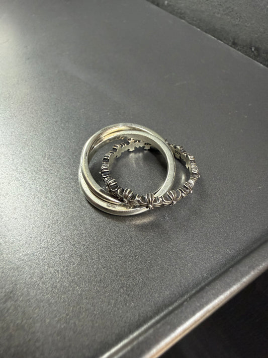 Chrome Hearts Tiny E Band Triple Ring