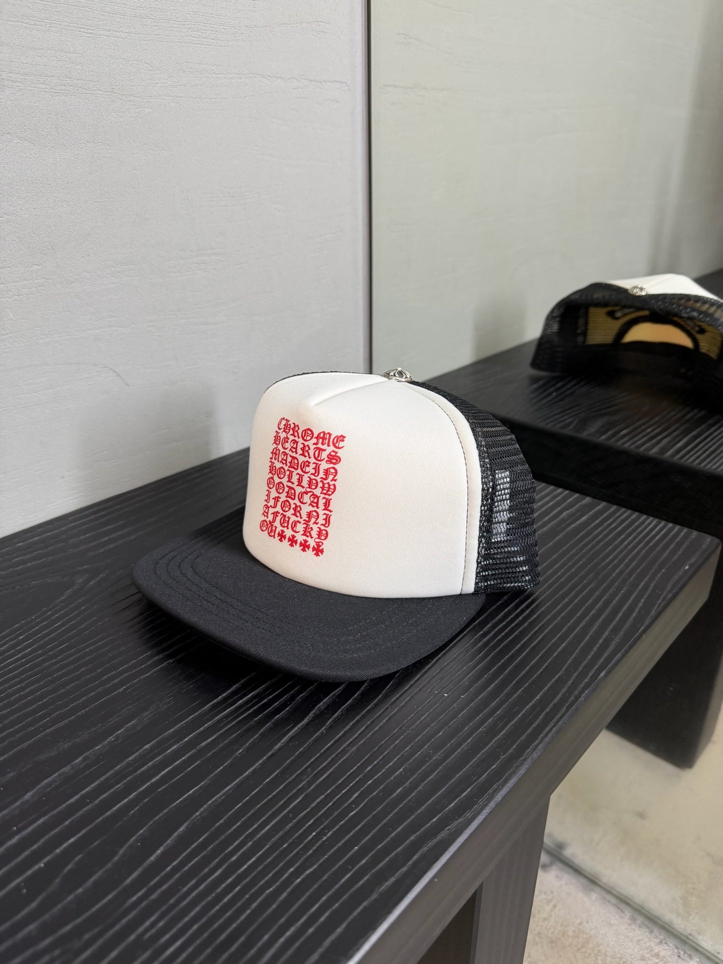 Chrome Hearts Eyechart Trucker Hat