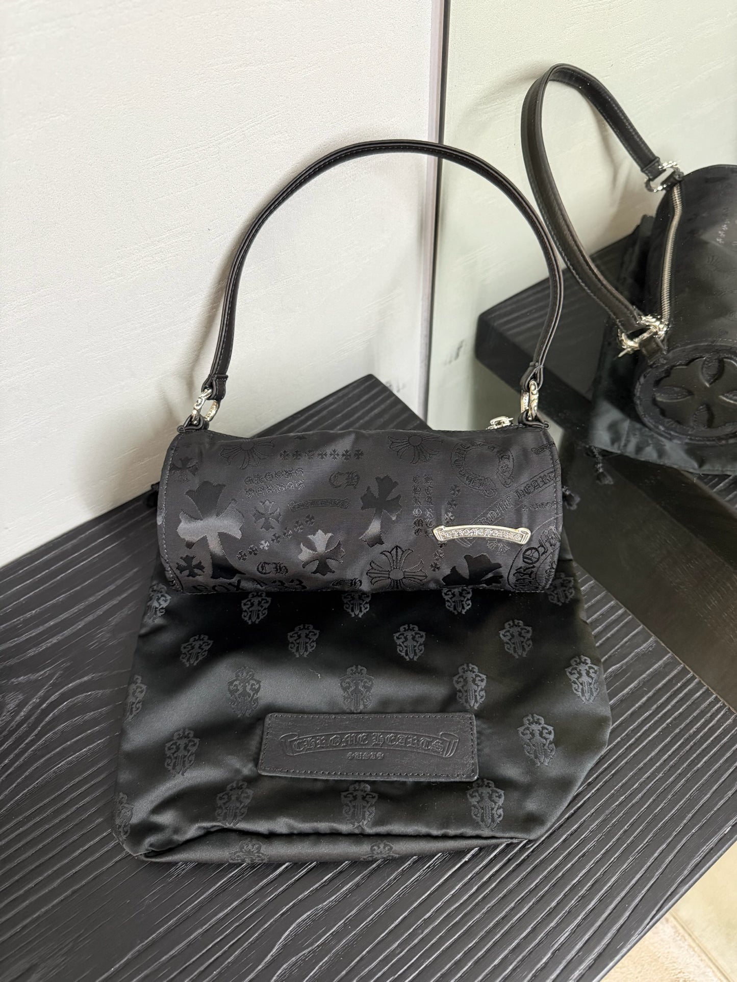 Chrome Hearts Nylon Tonal Monogram Bag