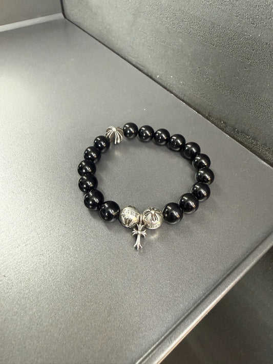 Chrome Hearts 10mm Silver Bead Bracelet