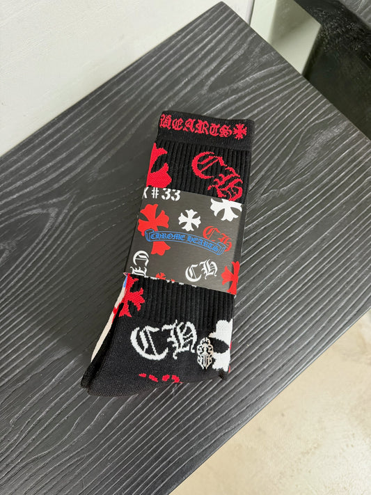 Chrome Hearts 3-pack Stencil  Socks