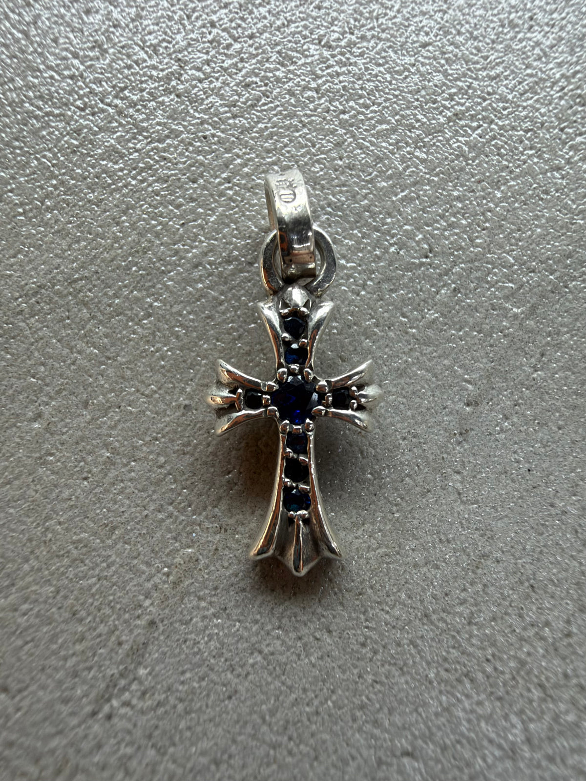 Chrome Hearts Blue Sapphire BBF Babyfat Pendant
