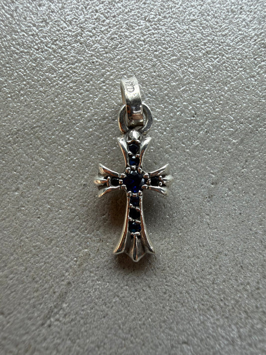 Chrome Hearts Blue Sapphire BBF Babyfat Pendant